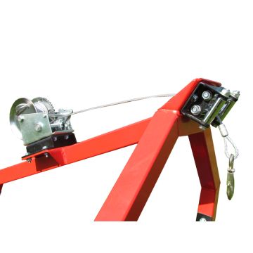 Käsivints Log hauler 725 kg/1598 lbs, tross 5 mm x 10 m (0,2 in x 33 ft)