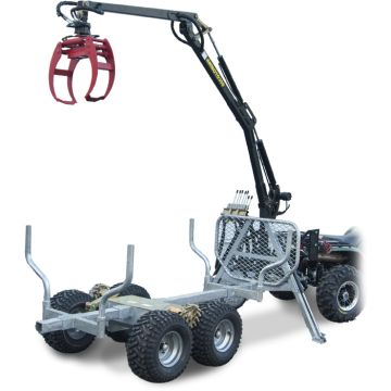 Haardekraan BRONCO 350-II 7,5hp, 18m tross, hüdrauliline vints, rataste vedu