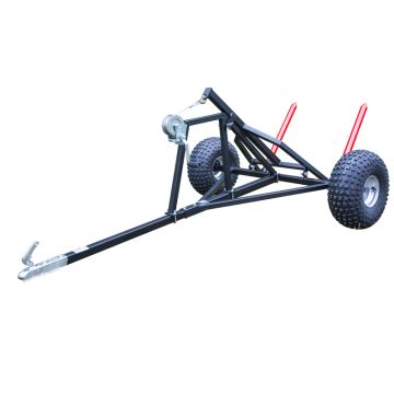 Hay bale trailer: with 2 ball coupler (US Stock)